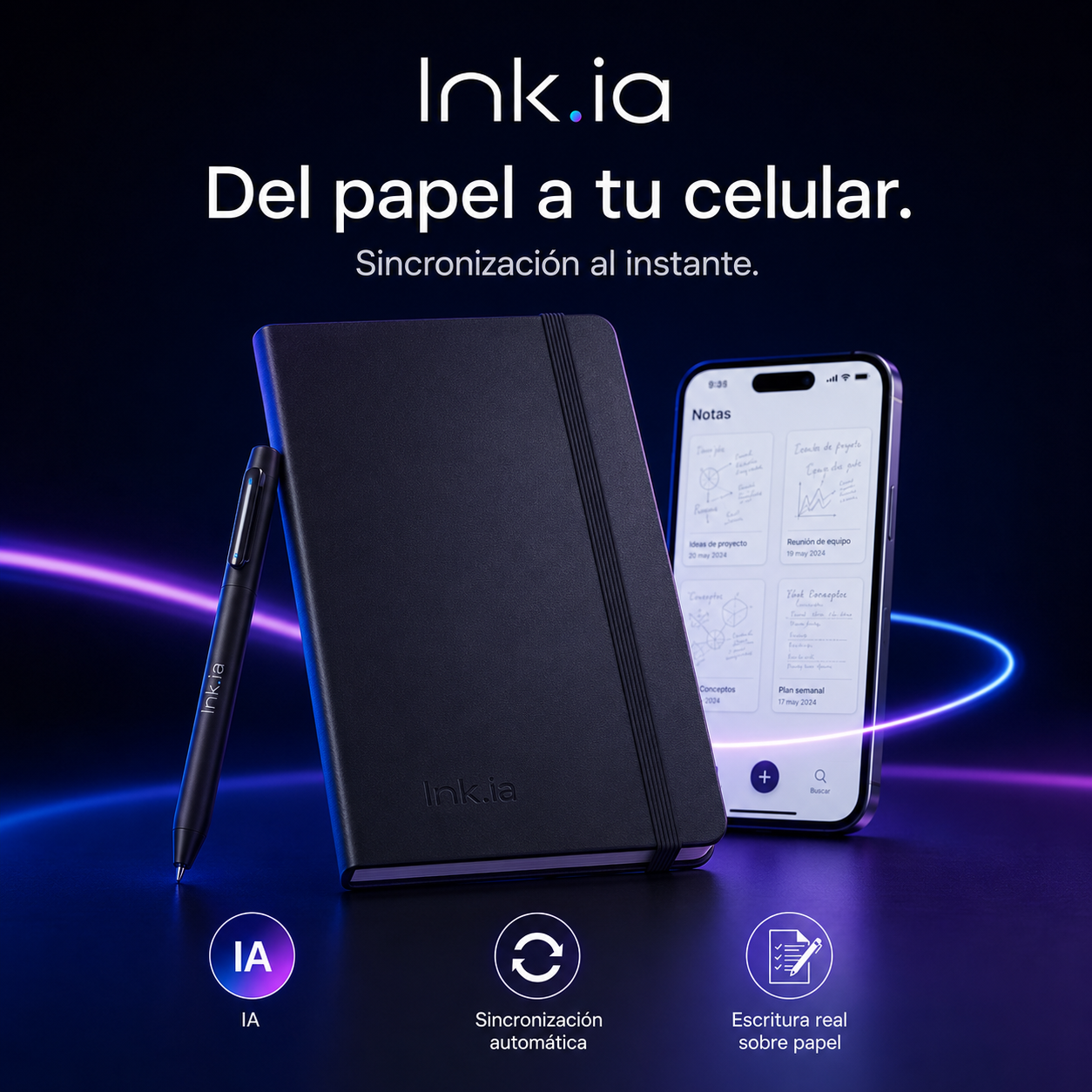 Cuaderno & Lapicera Inteligente - INK.IA